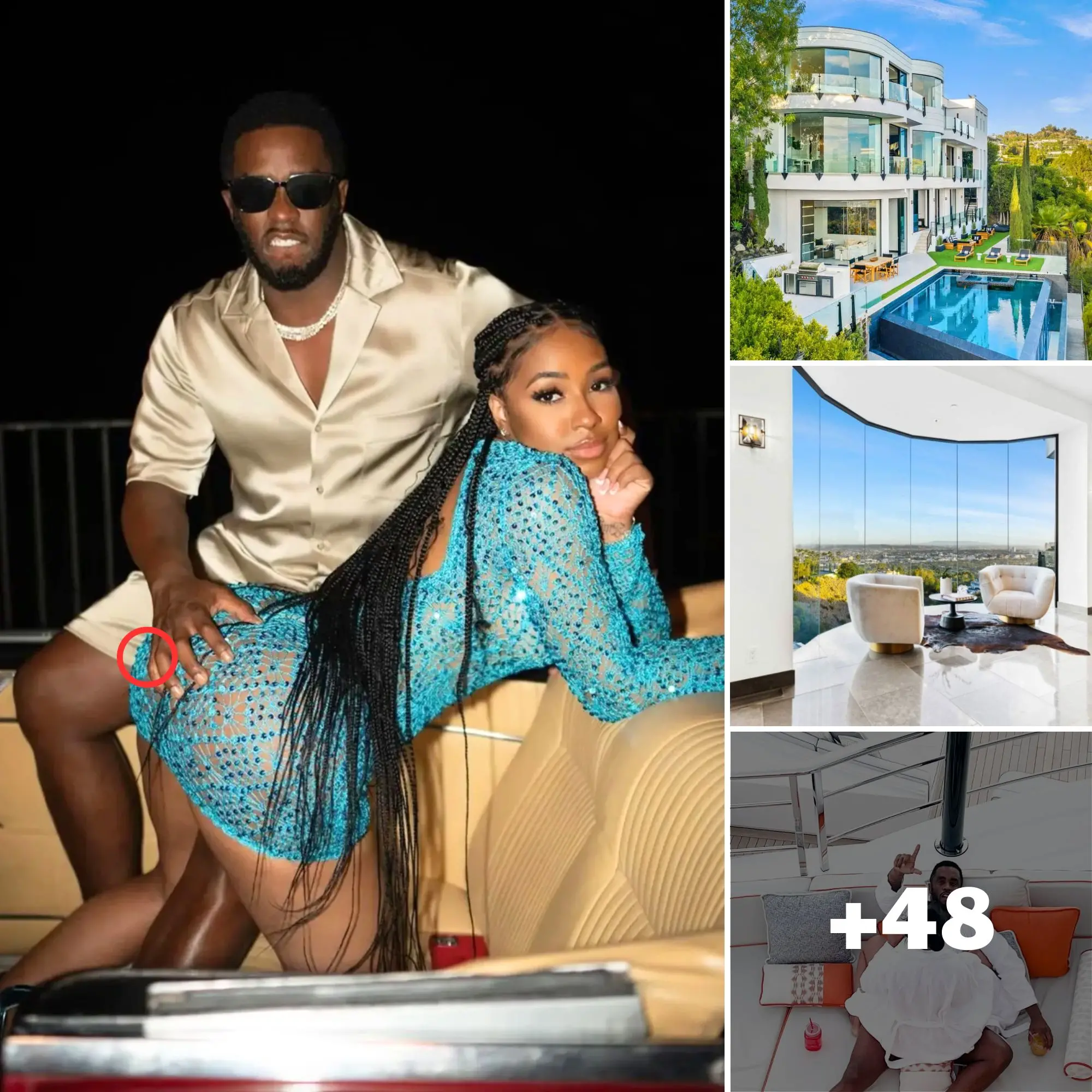 Inside Rapper Diddy's luxurious mansion in Los Angeles, where he enjoys ...