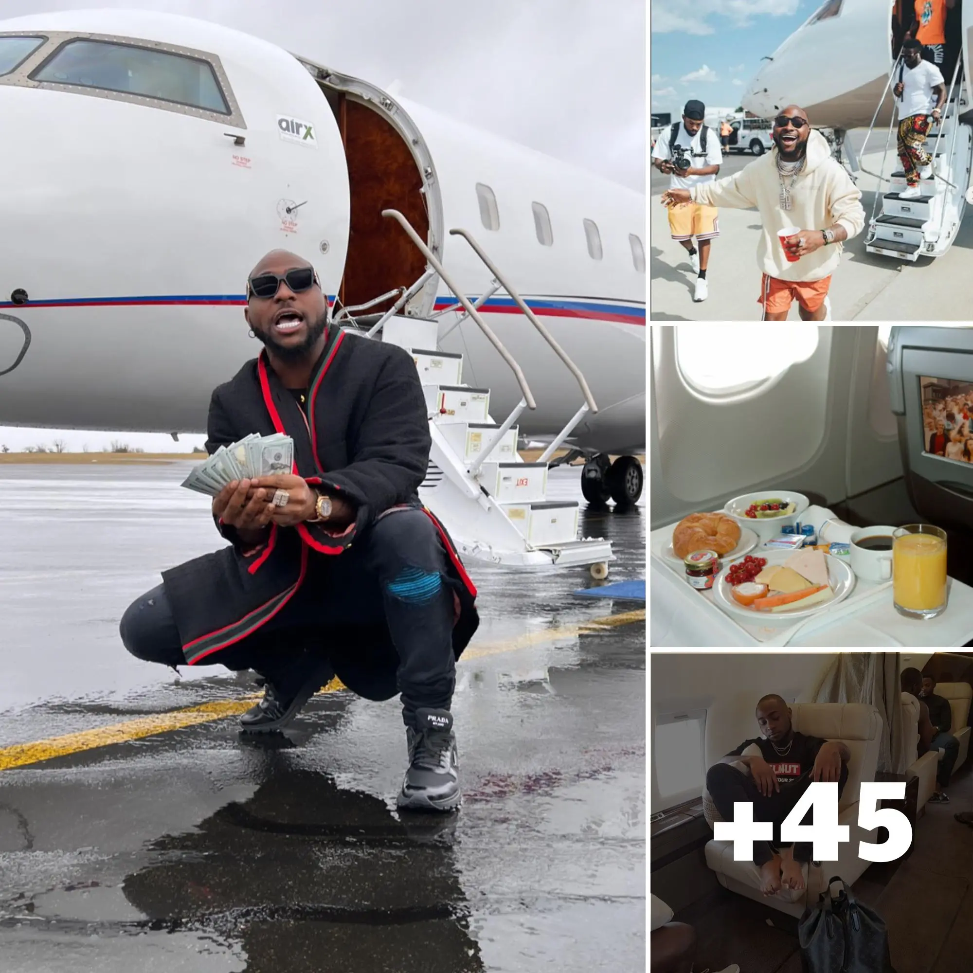 Lots of money for what? Davido owns a Bombardier private jet worth tens ...