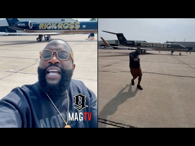 Rick Ross Does The Money Dance After Painting His Multi Million Dollar G550 Jet! - YouTube