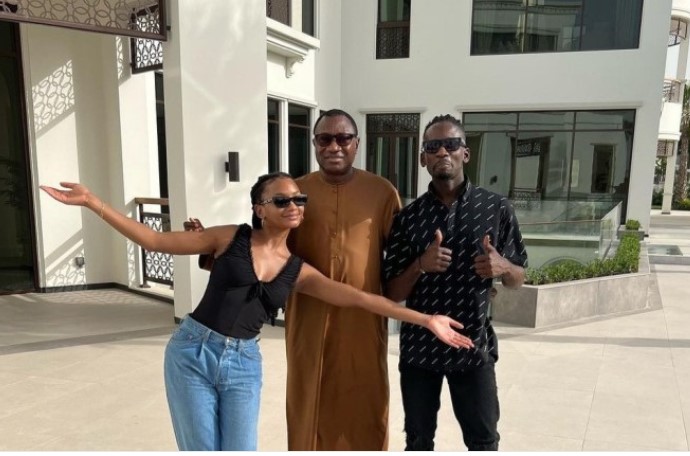 Femi Otedola Receives His Daughter, Temi, And Her Fiancé Mr Eazi In His  Dubai Mansion - Information Nigeria