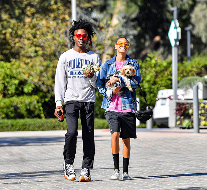 Willow Smith & Boyfriend De'Wayne Jackson Slip on Sneakers for Date –  Footwear News