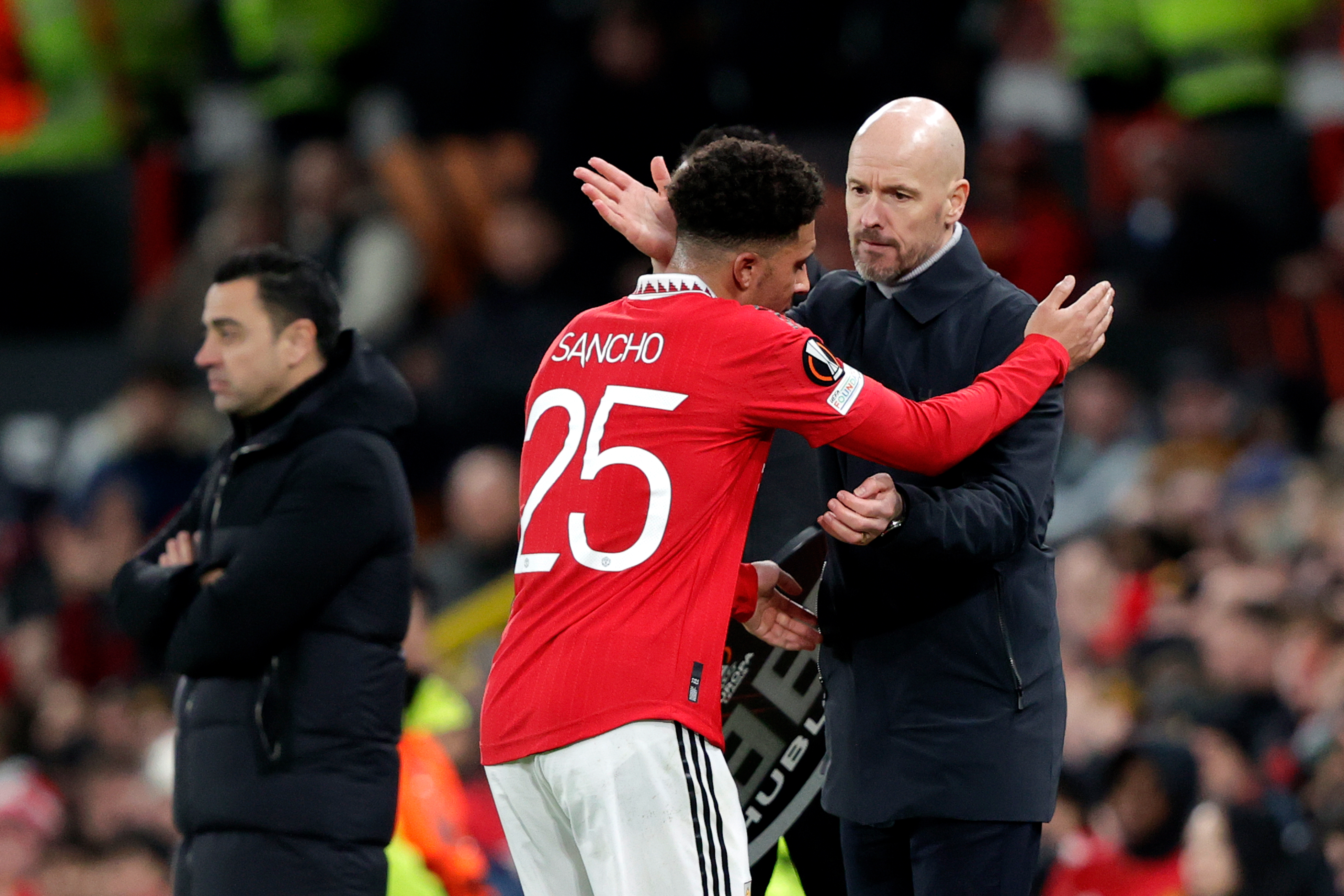 Sancho had a huge fall out with Erik ten Hag and refused to apologise to him