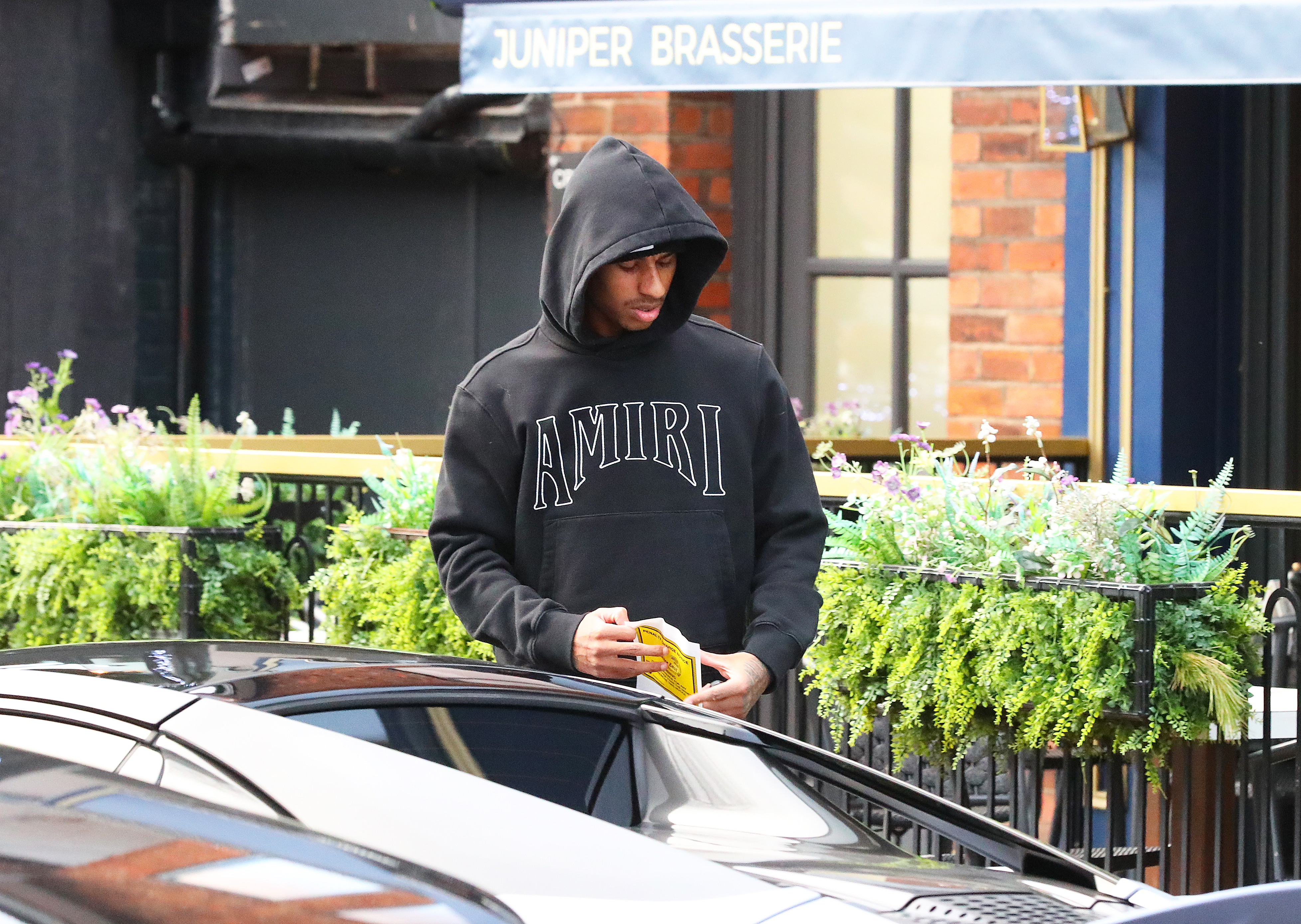 Rashford discovered the ticket on his windscreen as he left the restaurant