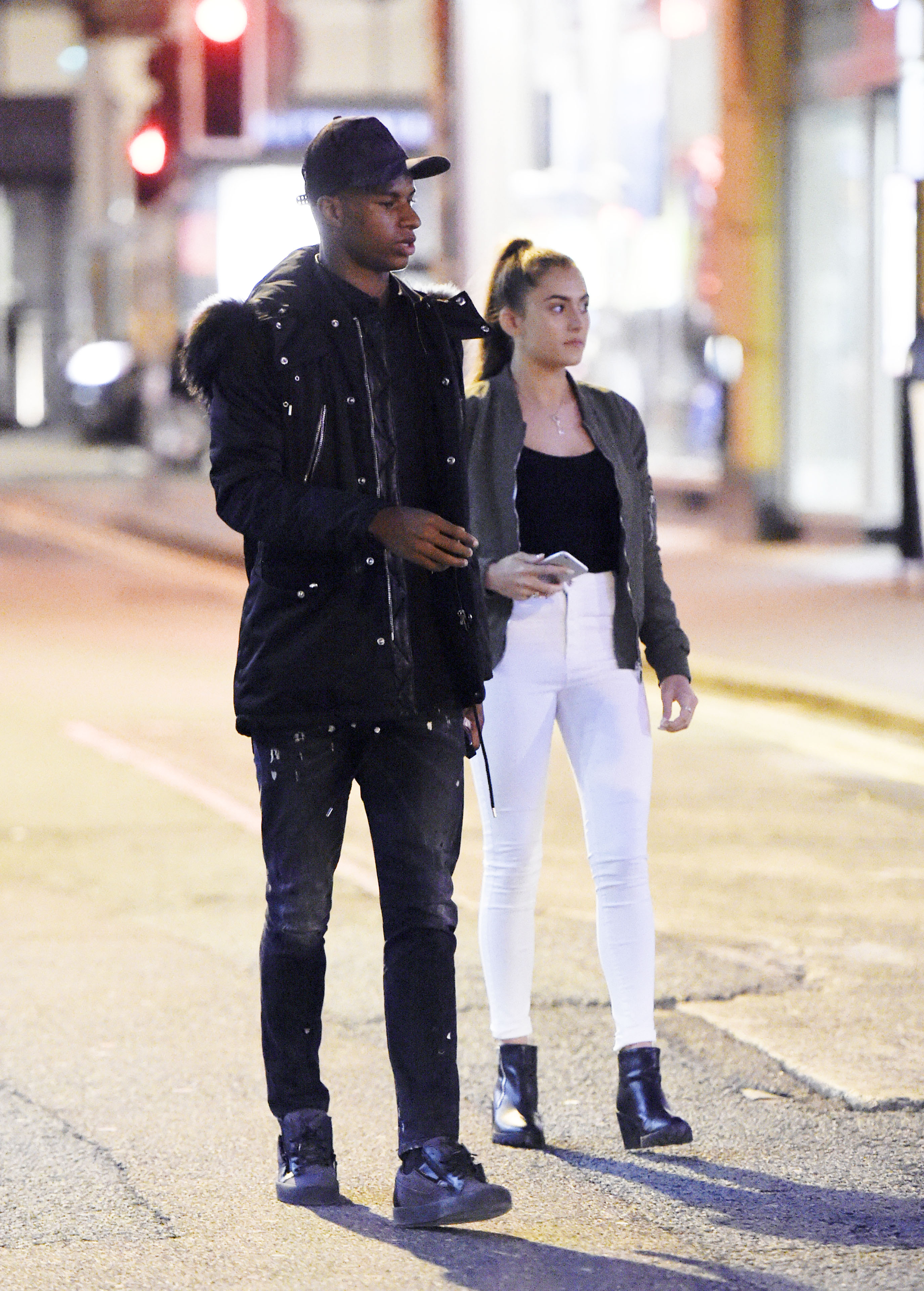  Marcus Rashford takes to the town with mystery brunette in Manchester