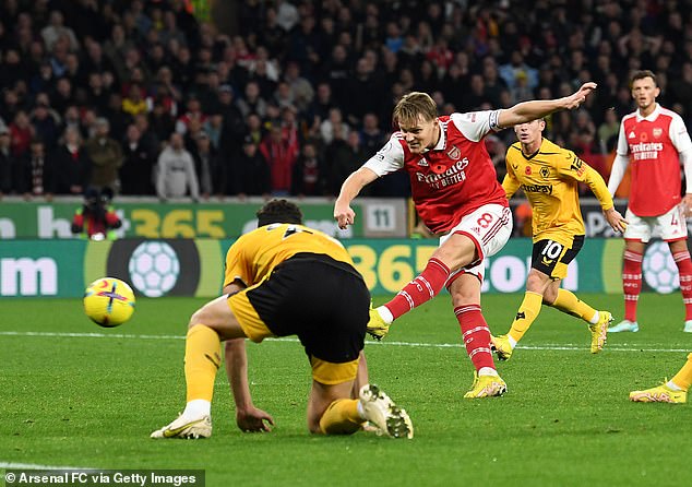 The midfielder produced three goals and three assists as Arsenal sealed four consecutive wins