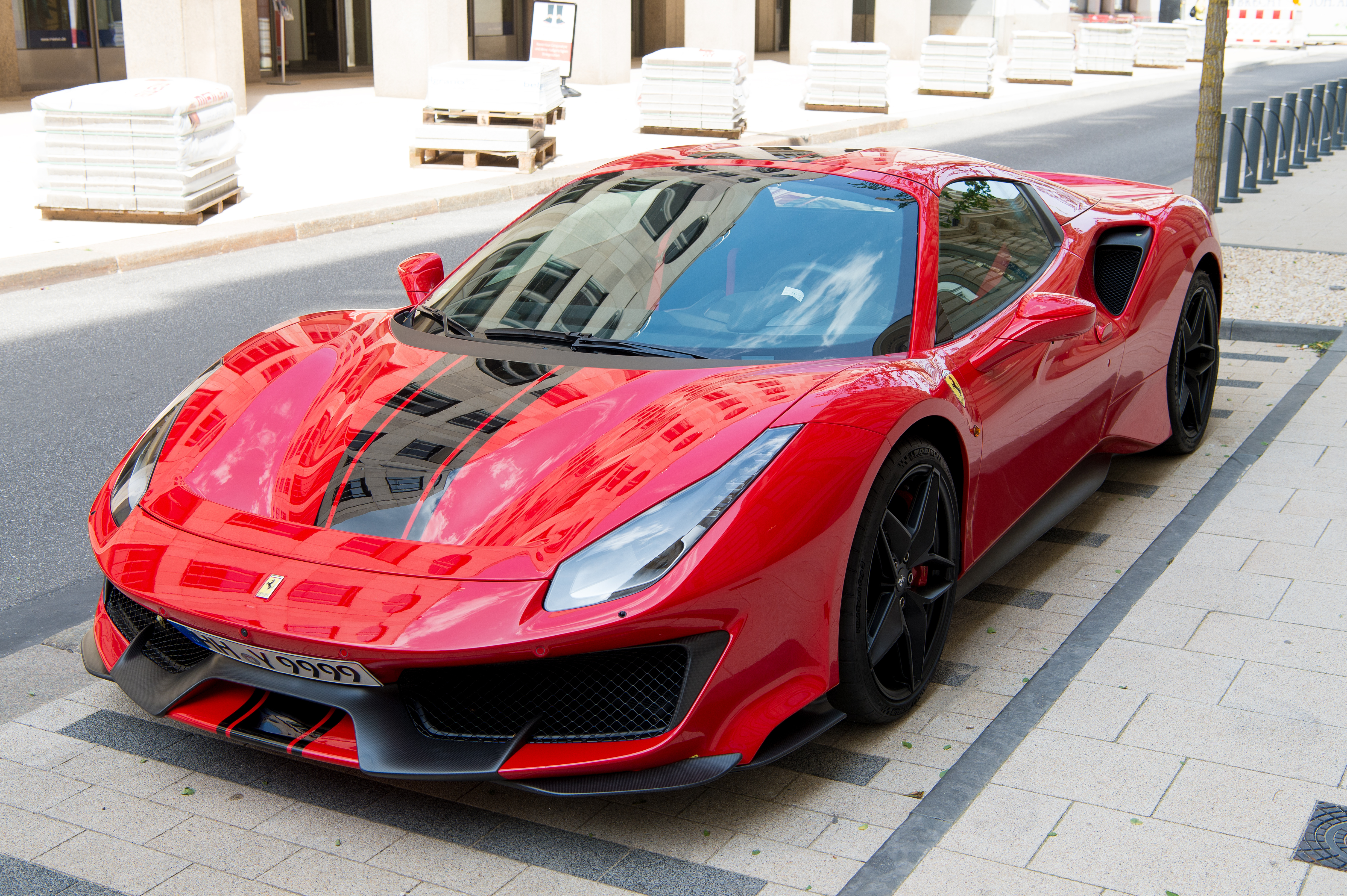 The sports star's most expensive vehicle is a Ferrari 488 Pista, worth £450,000