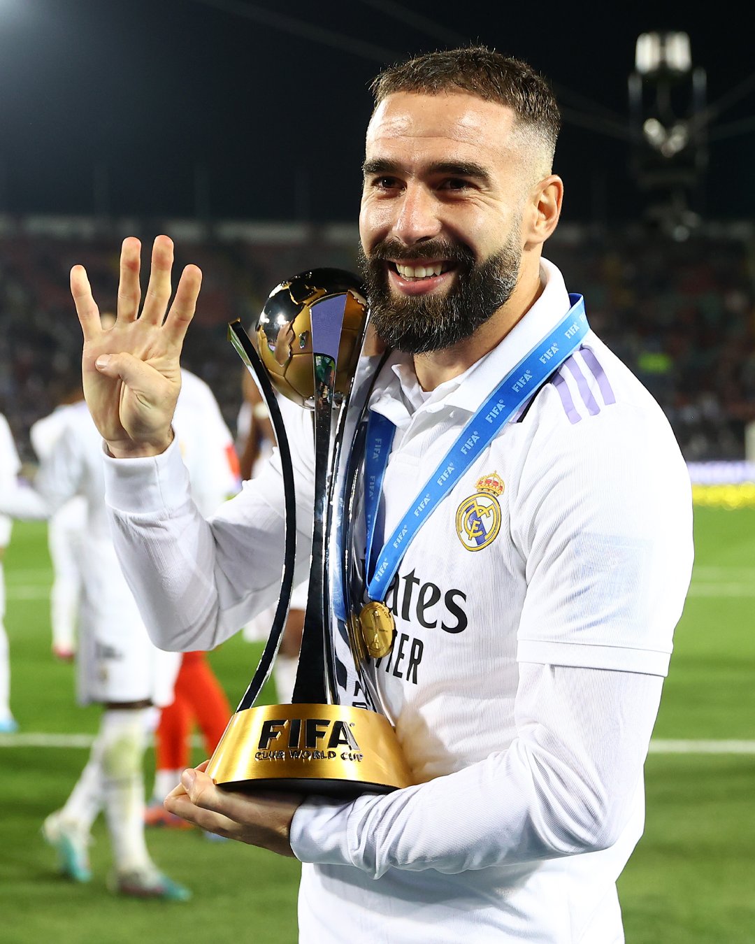 GiveMeSport on X: " Dani Carvajal has won a trophy every 17 games on average during his Real Madrid C.F. career. That's 9 & a half seasons, 354 games and 21 trophies