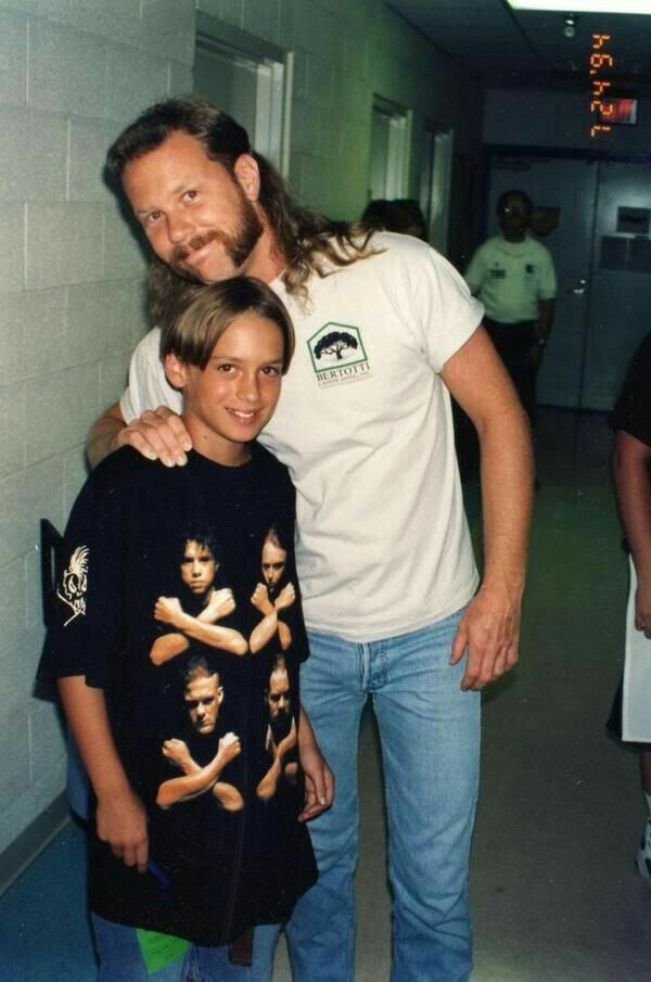 James and his son | Metallica, James hetfield, Rock and roll