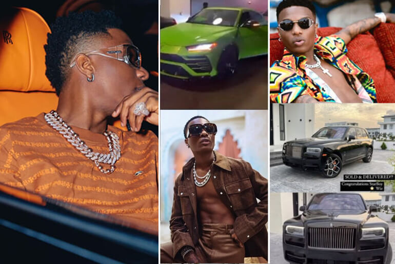 Every Luxury Car Collections In Wizkid Car Garage From 2010 To 2023 is worth billions of Naira