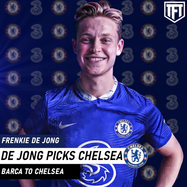 Terry Flewers on X: "Chelsea LAND Frenkie De Jong! ️ Multiple reports  state De Jong has/will pick Chelsea. Wesley Fofana seen as IMMENIENT!️  Watch here  -https://t.co/PZ7cfUAhyV https://t.co/fzjfEQqU6r" / X