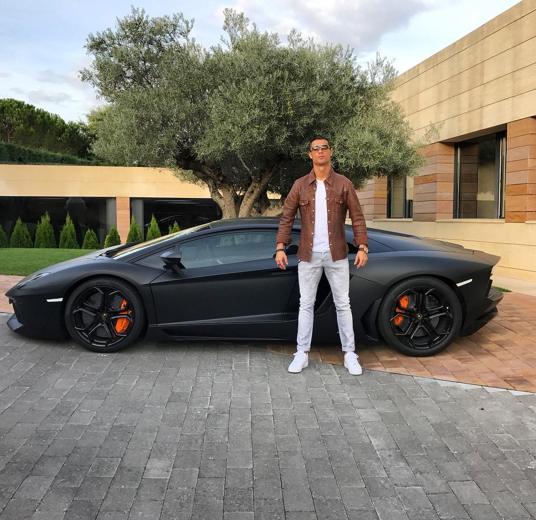 Ronaldo also has a £260k Lamborghini Aventador in his car collection