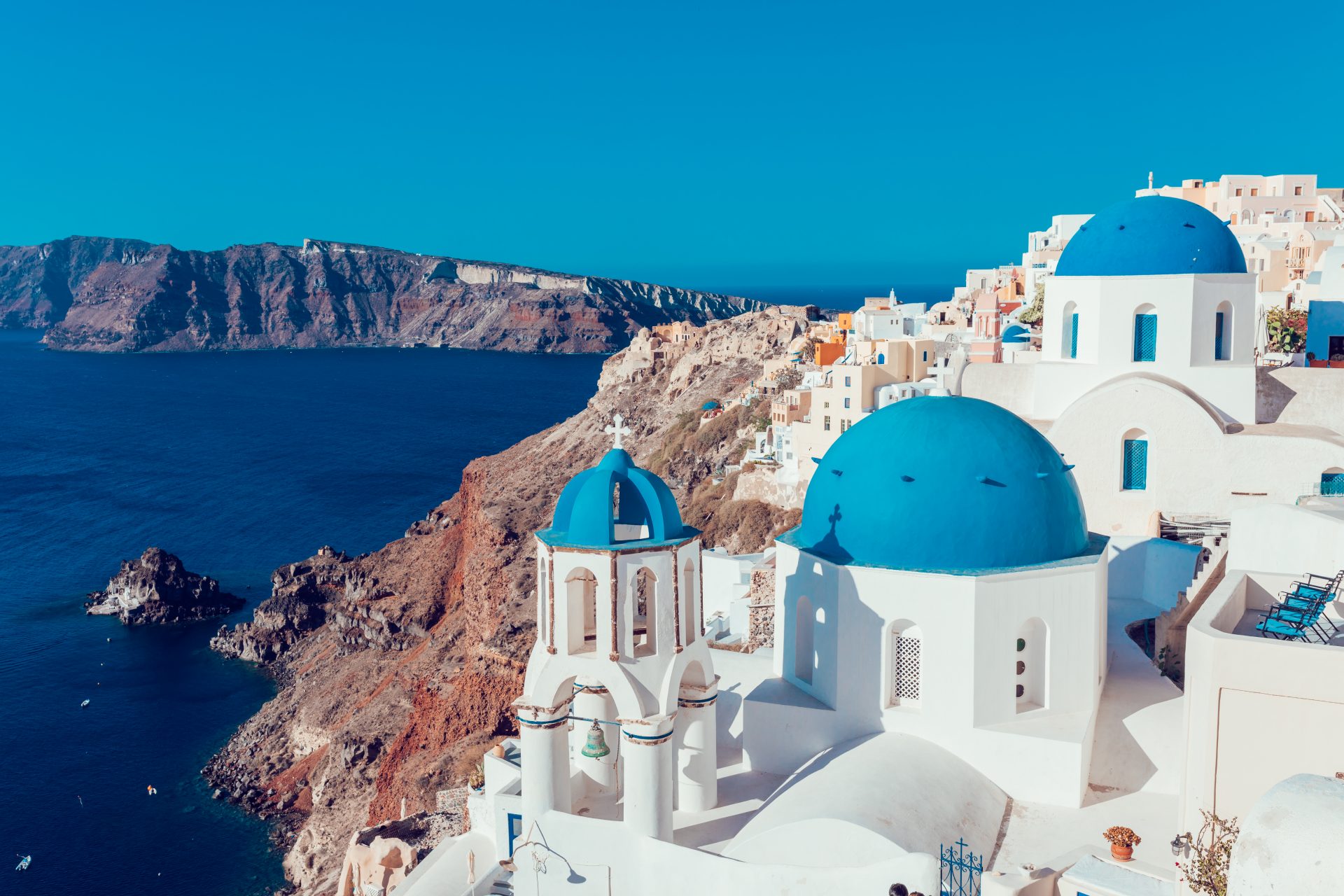 Fira, Santorini, has everything you expect from a Greek island