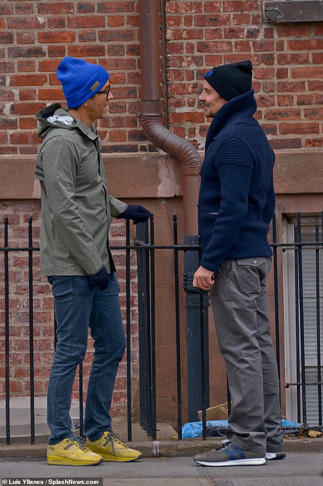 A-list encounter! Ryan Reynolds and Bradley Cooper ran into each other on a New York City street Wednesday morning