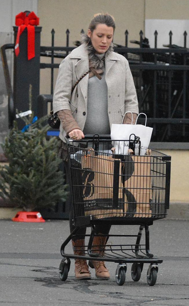 Pregnant Blake Lively Goes Christmas Tree Shopping!