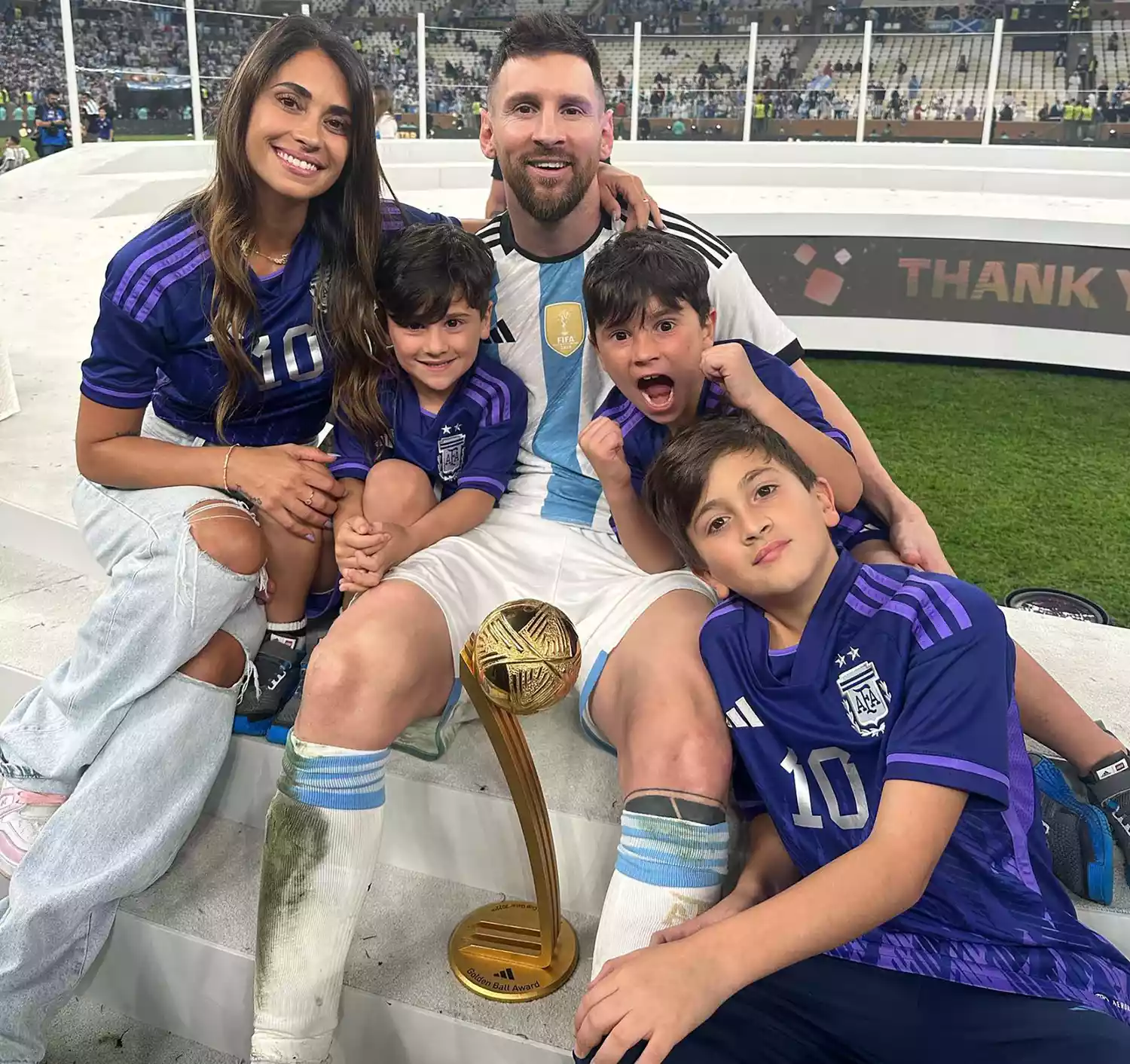 Messi Family. https://www.instagram.com/p/CmUpepQKKck/?hl=en. Antonela Roccuzzo/Instagram