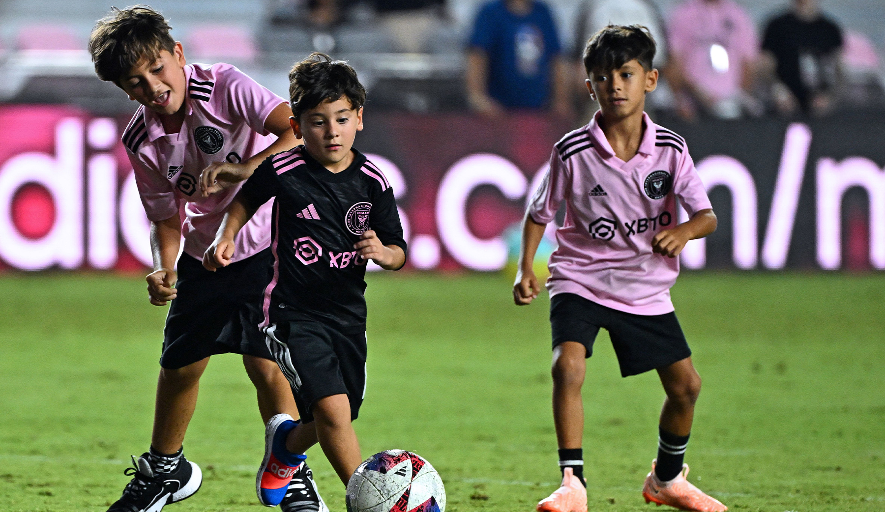 Lionel Messi's Kids Play on Field in Adidas After Inter Miami's Match –  Footwear News