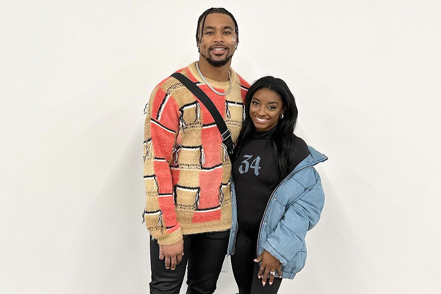 Simone Biles and Husband Jonathan Owens Take a Trip with Their Dogs