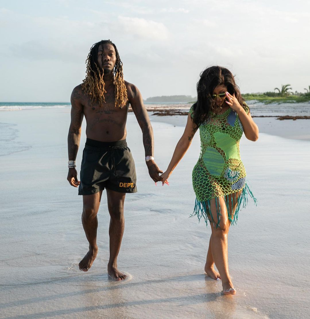 Love, Beach & Fun! Cardi B & Offset are Having a Lovely Baecation |  BellaNaija