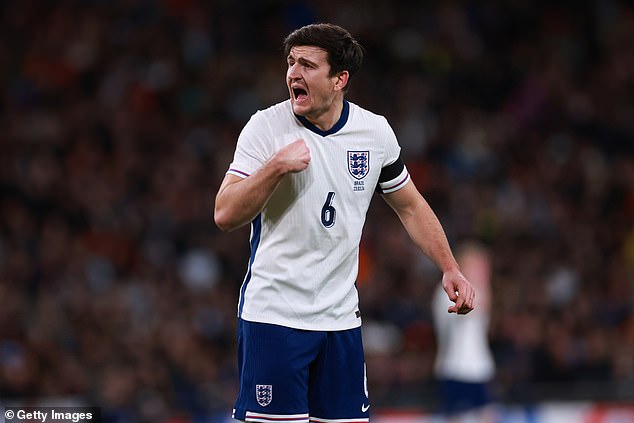 Maguire, seen playing for England against Brazil in March, has won 63 caps for his country