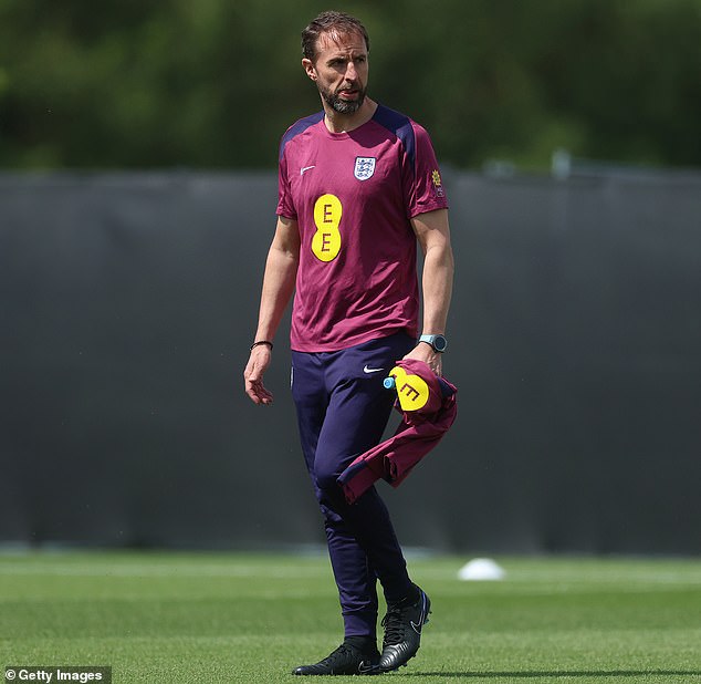 England manager Gareth Southgate, pictured during England training at Blankenhain in Germany yesterday, has said those dropped from his squad took the news 'respectfully'