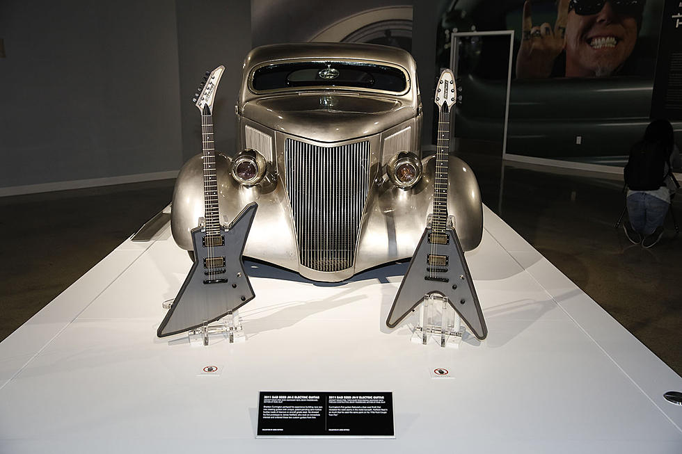 James Hetfield Makes First Post-Rehab Appearance at Car Exhibit