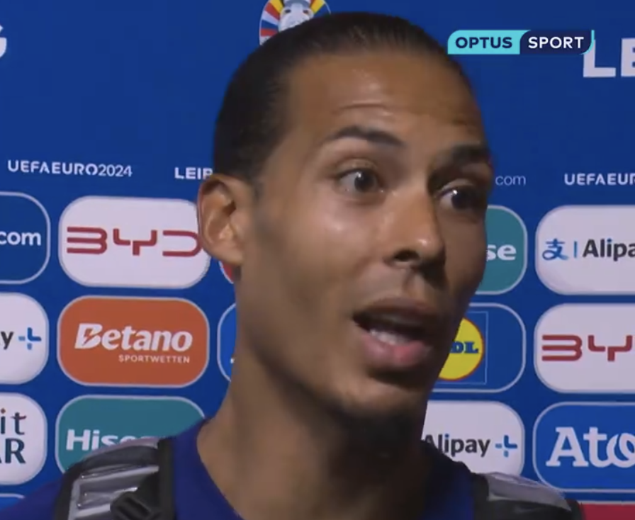 SPORTbible on X: " Virgil van Dijk destroys standard of English referees  in furious post-match interview after disallowed goal vs France  https://t.co/1RbFQhEyW8" / X