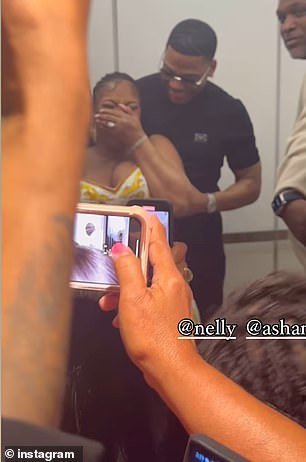 The rapper, 49, threw a surprise baby shower for Ashanti, 43, at the Dolce & Gabbana Baby Boutique in New York