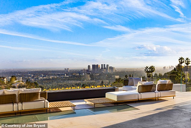 But the mystery buyer never moved in and less than two years later, the property is back on the market, now with an asking price of $62 million and comes complete with stunning views of LA