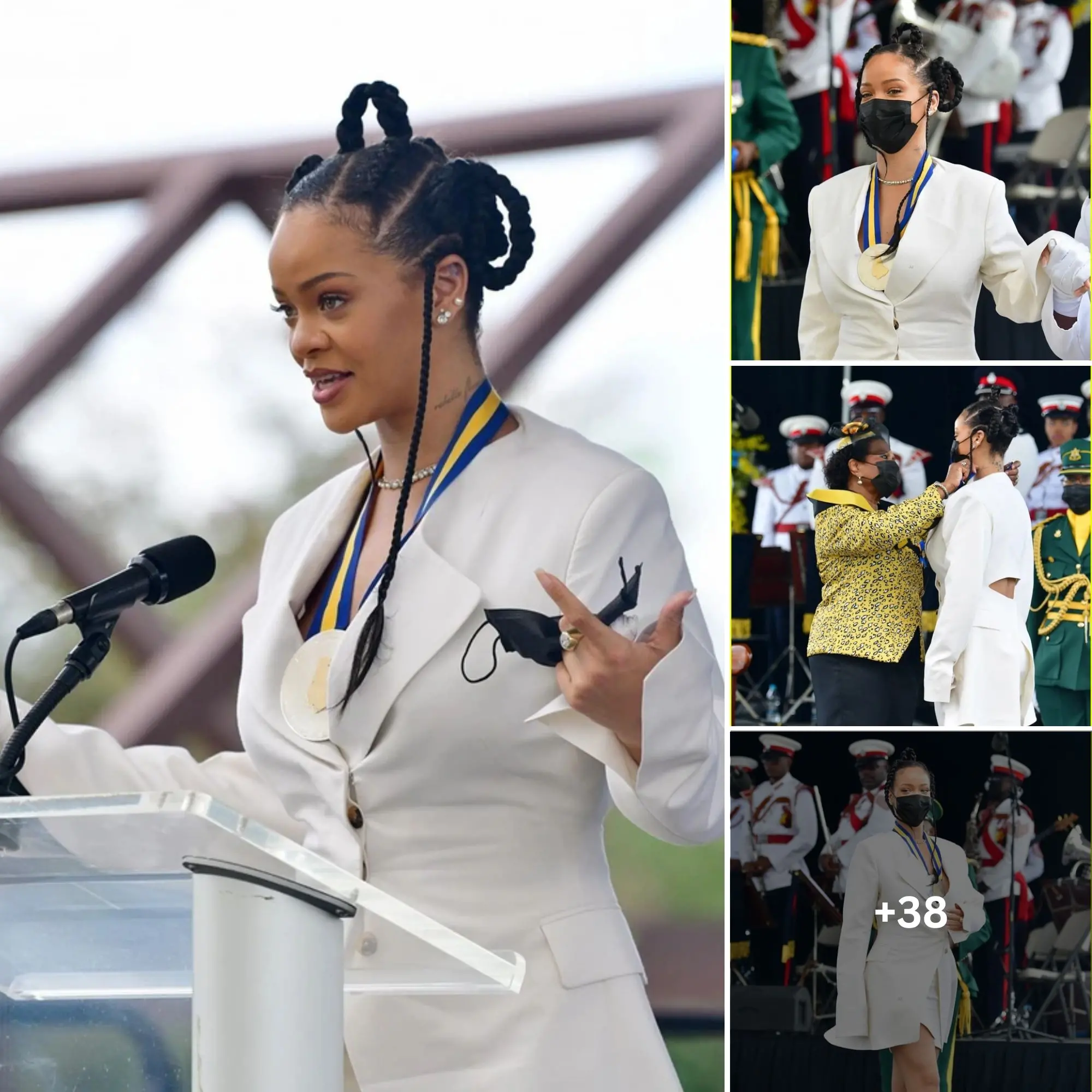 Rihanna was bestowed with the title of National Hero of Barbados ...