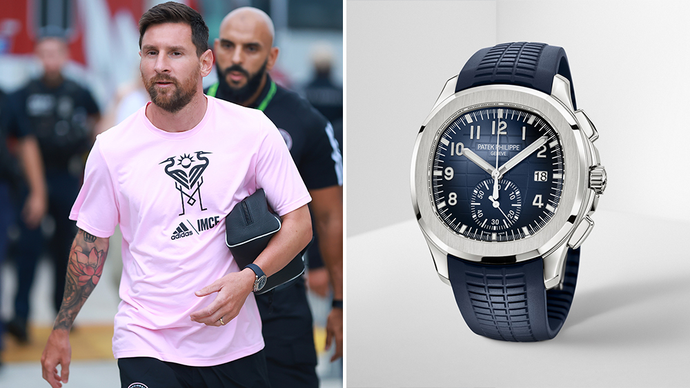 Lionel Messi Rocked a Patek Philippe Aquanaut Chronograph to His Latest  Inter Miami Game