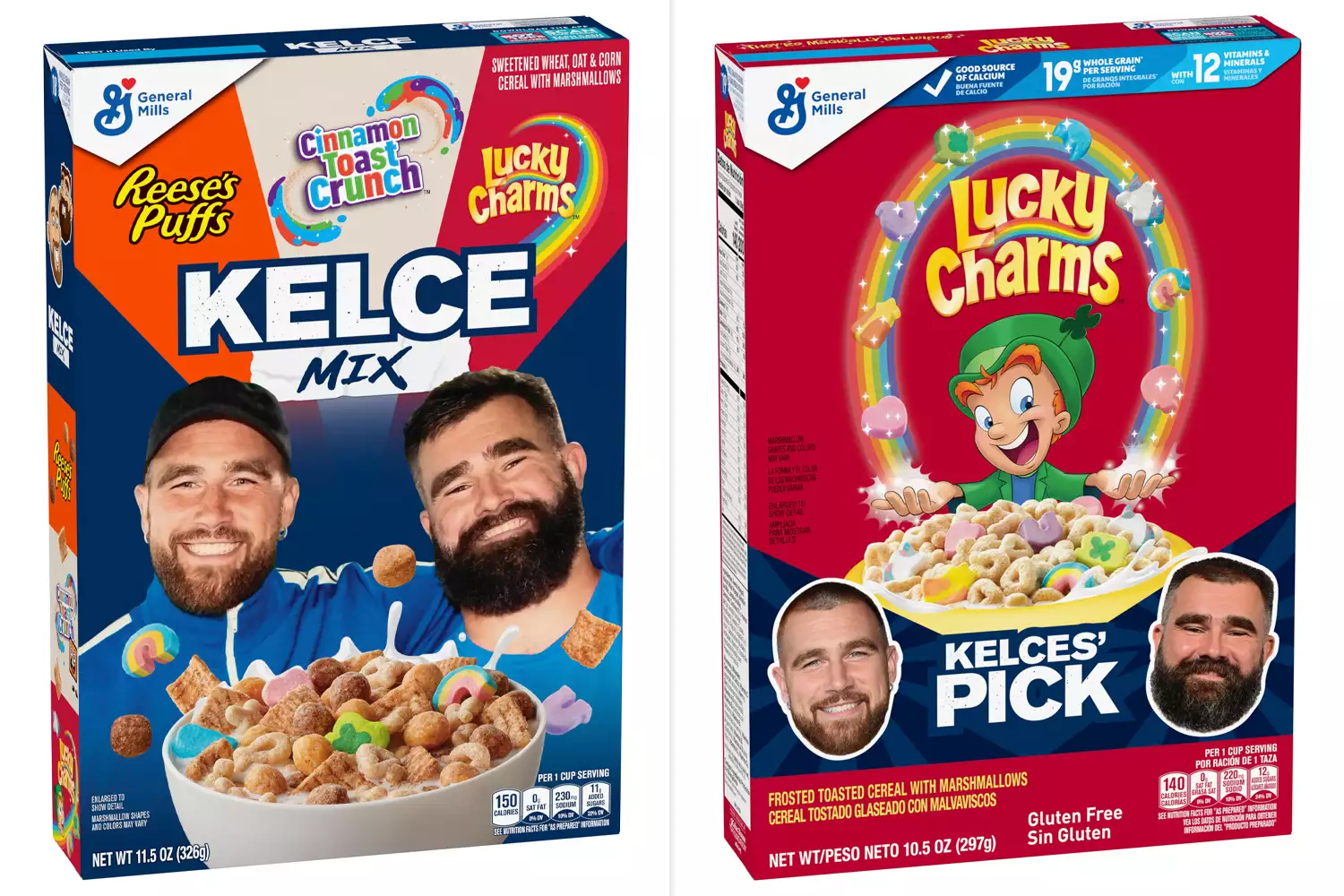 jason and travis kelce's new Kelce Mix Cereal