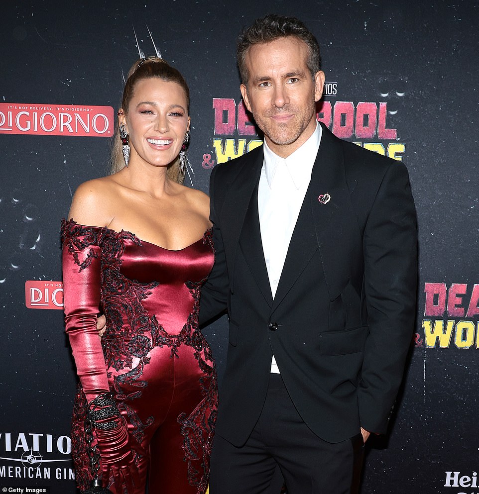 After letting his wife shine on the red carpet, Reynolds, the quick-witted star of the third Deadpool movie, joined her on the red carpet for sweet snaps