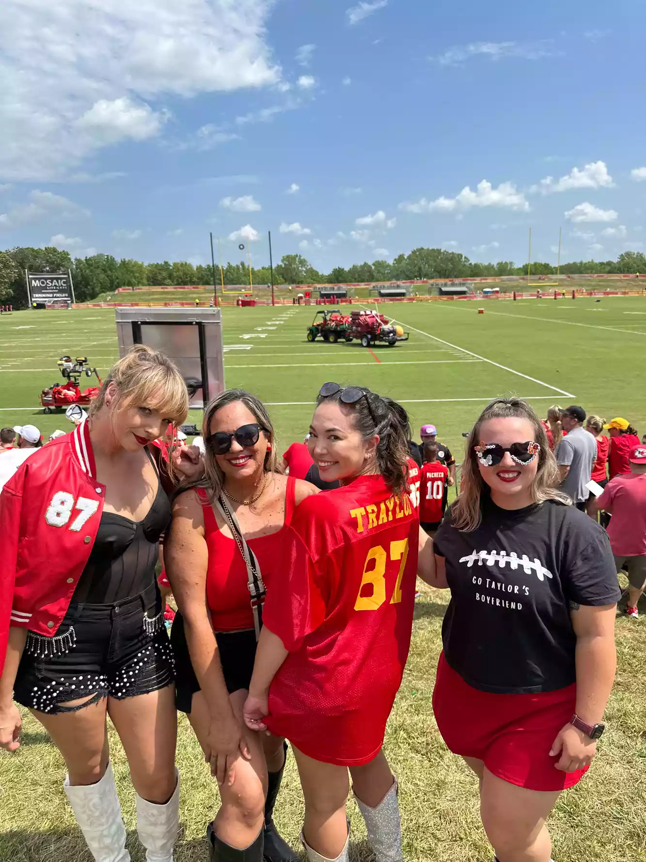 Taylor Swift Fans Cheer on Travis Kelce During Chiefs Training Camp