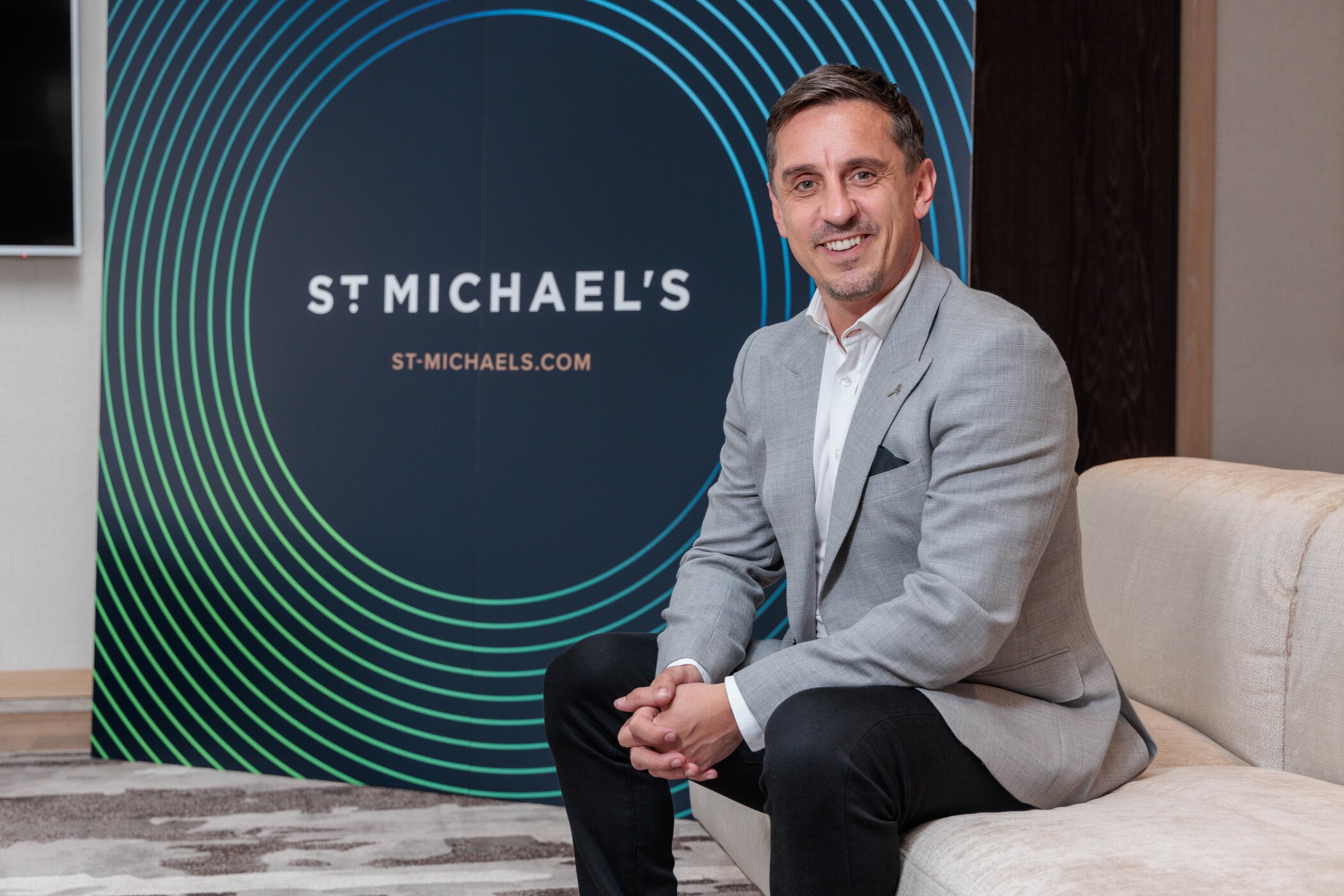 Gary Neville Scores 64,000-Square-Foot Hat-Trick at St Michael's