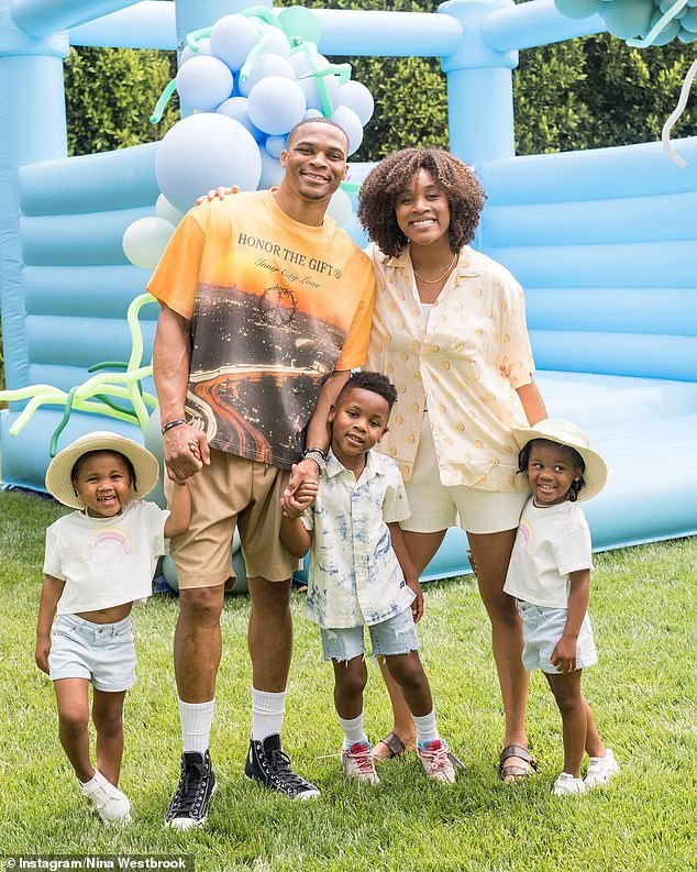 Russell Westbrook shares adorable photos from his son's 5th birthday party