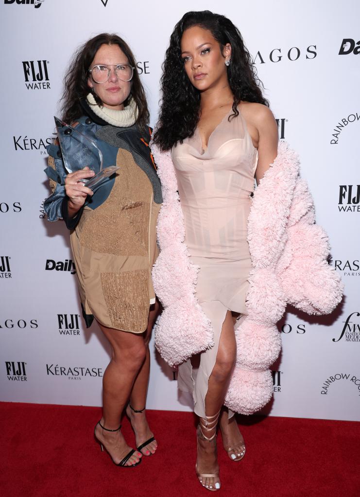 Rihanna stuns in $20K coat and more than $600K in diamonds during NYFW